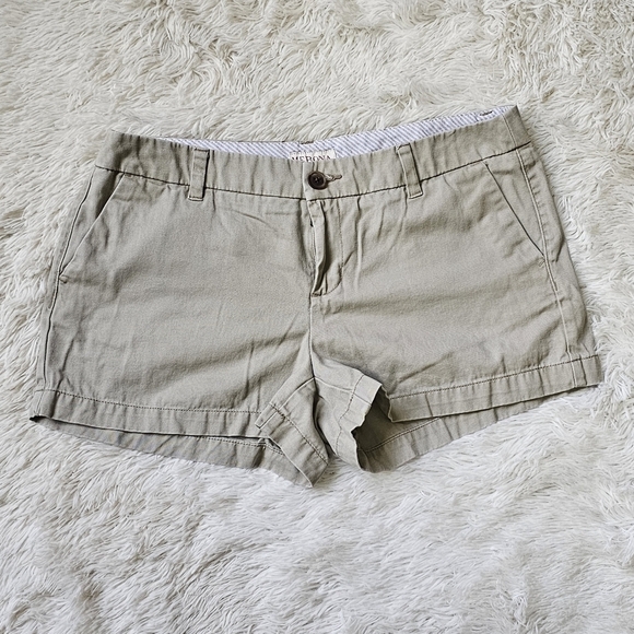 3/$15 Merona khaki womens‎ walking shorts size 6 - Picture 1 of 9